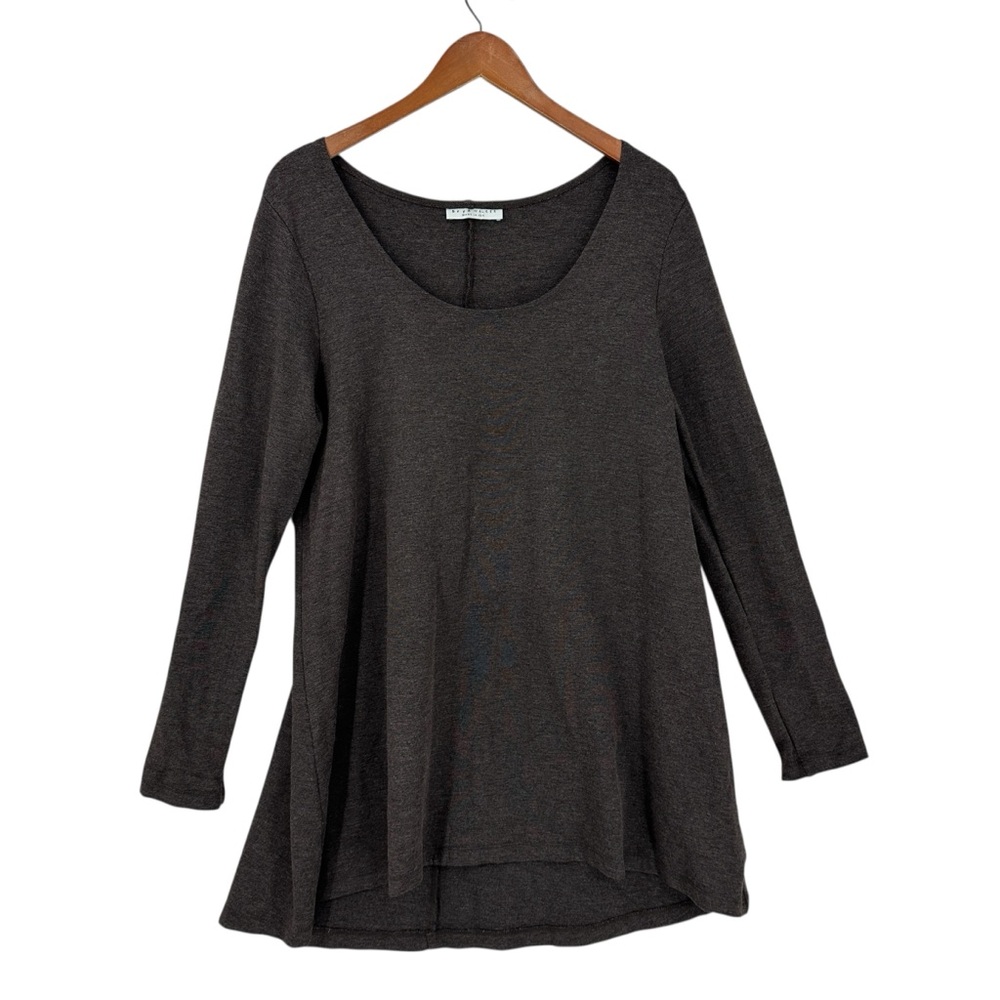 BRYN WALKER Oversized Tunic Top Brown